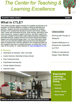 CTLE Newletter Fall 2017