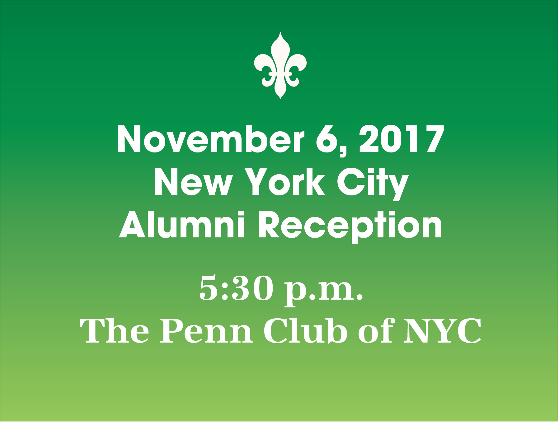 New York City Alumni Reception