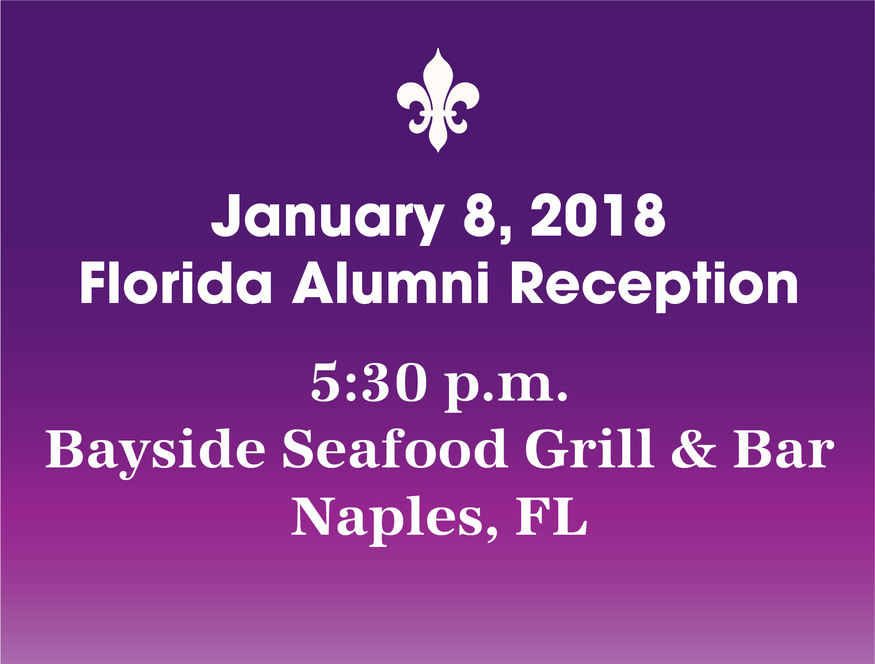 Florida Alumni Reception