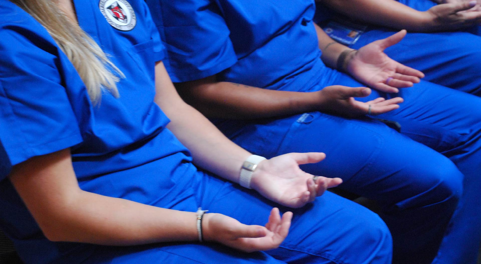 Students at the Blessing of the Hands