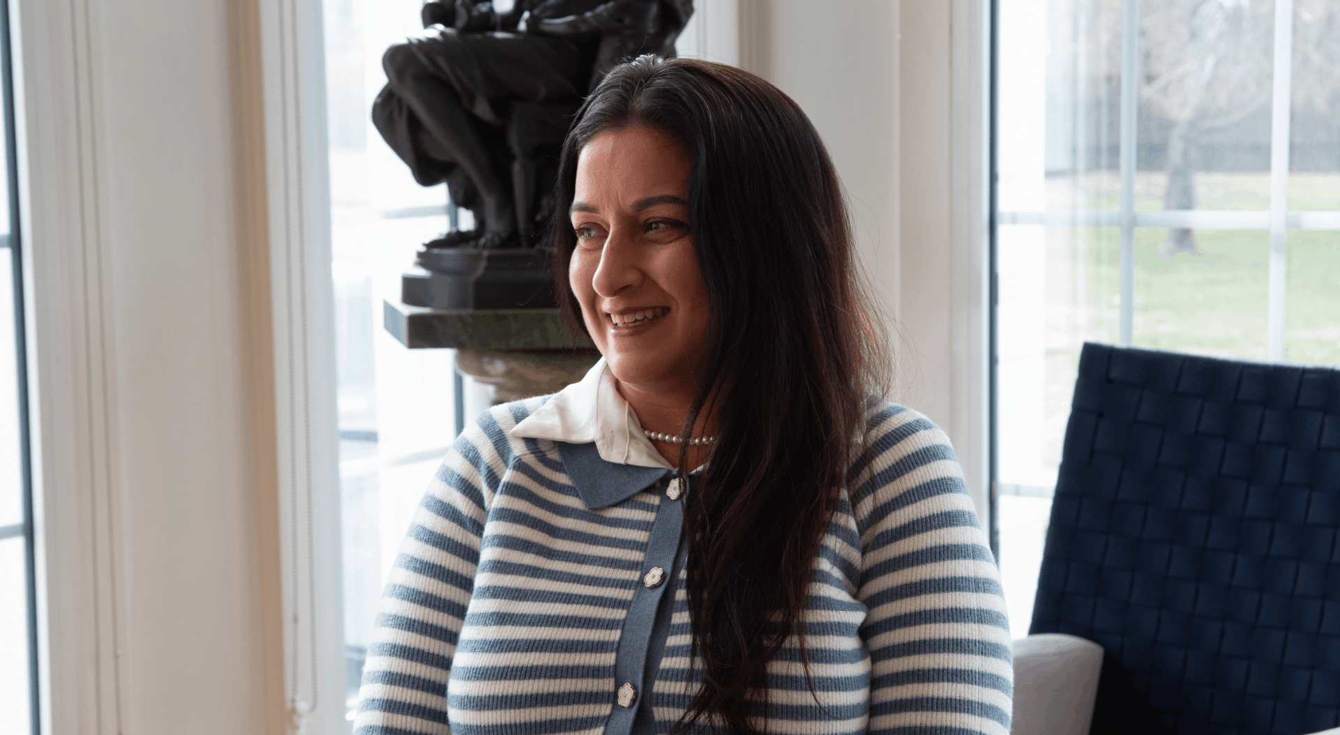 Jessica Milano '27 returns to the college