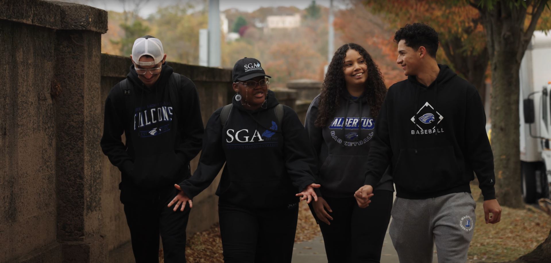 Students walking together