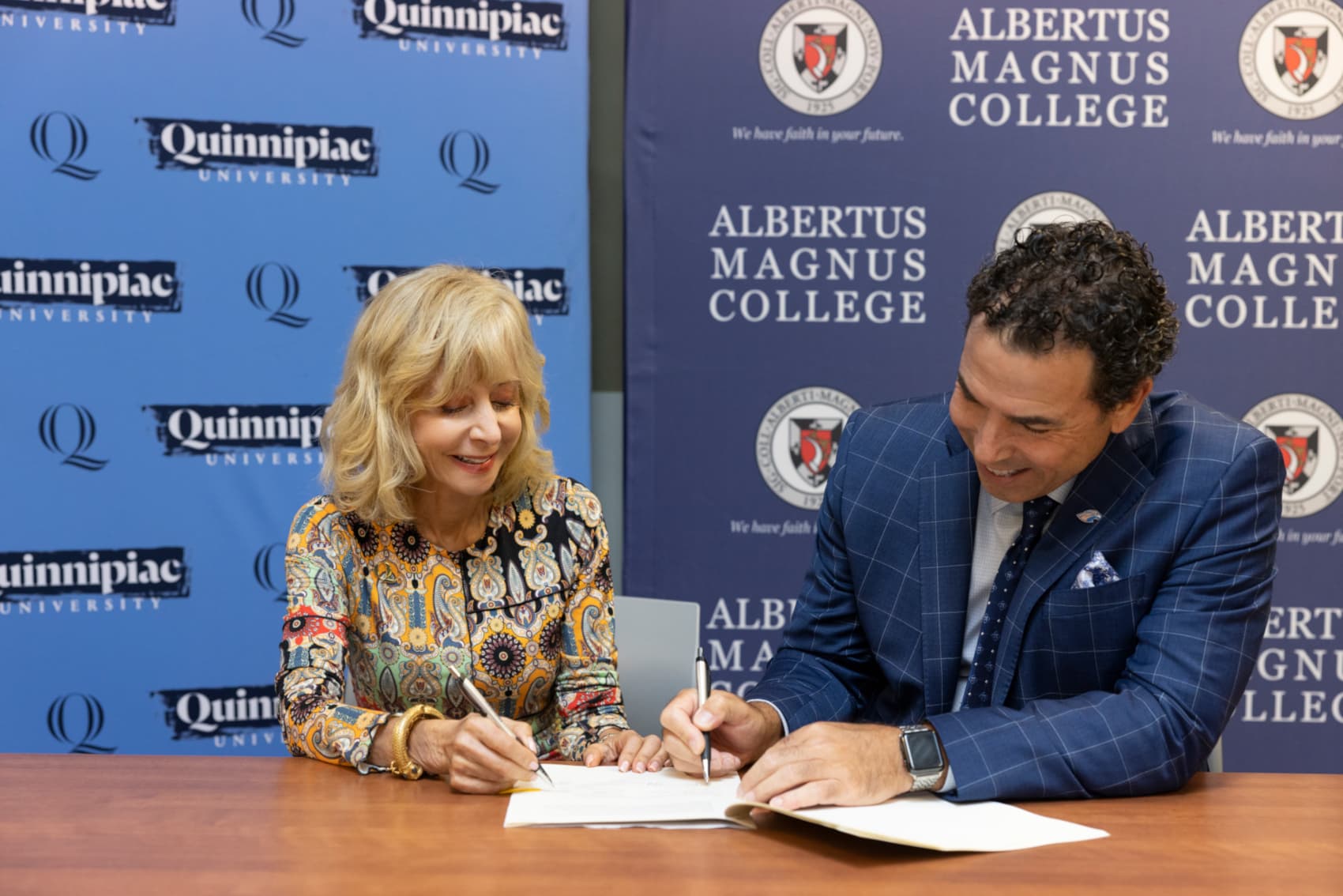 Dr. Marc M. Camille and Provost Debra Liebowitz