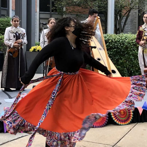 Woman dancing