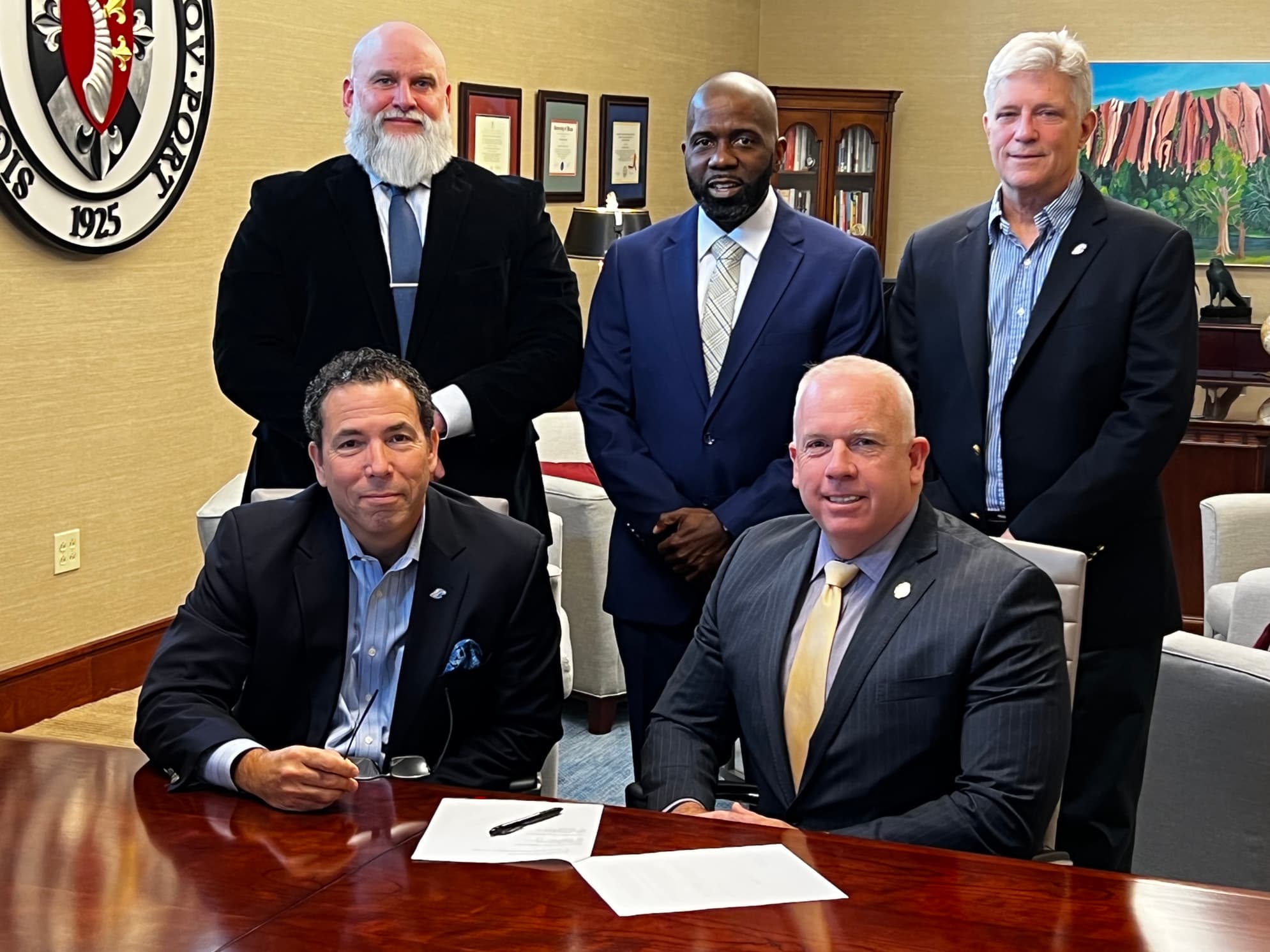 Dr. Marc M. Camille, Dr. Eric Murray, Professor John Lawrie, Professor James T. Scott and Dr. Sean P. O’Connell