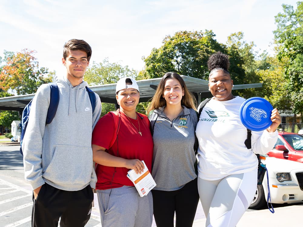 Albertus students at Albertus Magnus College