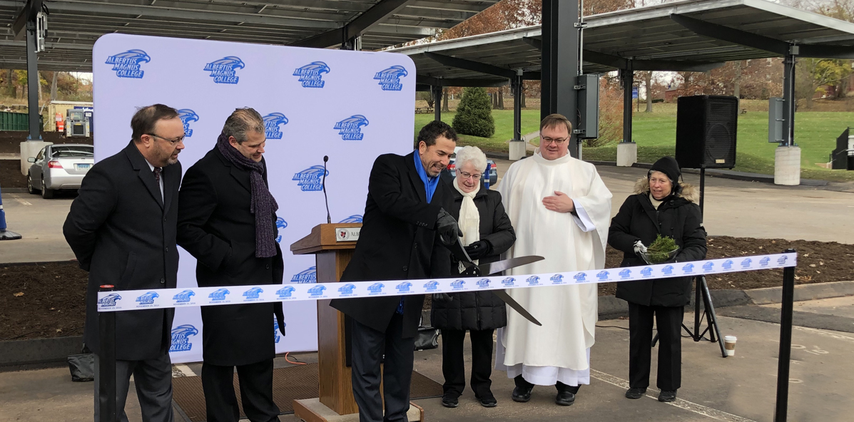 Solar Panel Ribbon Cutting