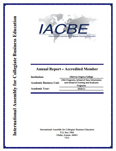 iacbe assembly business education 2010-2011 mba