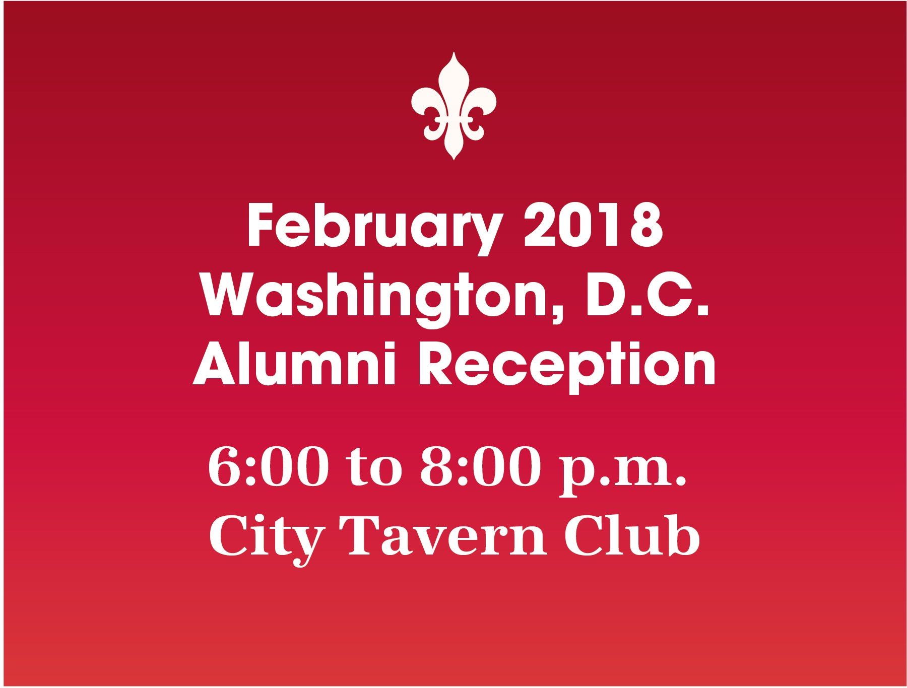 Washington D.C. Alumni Reception