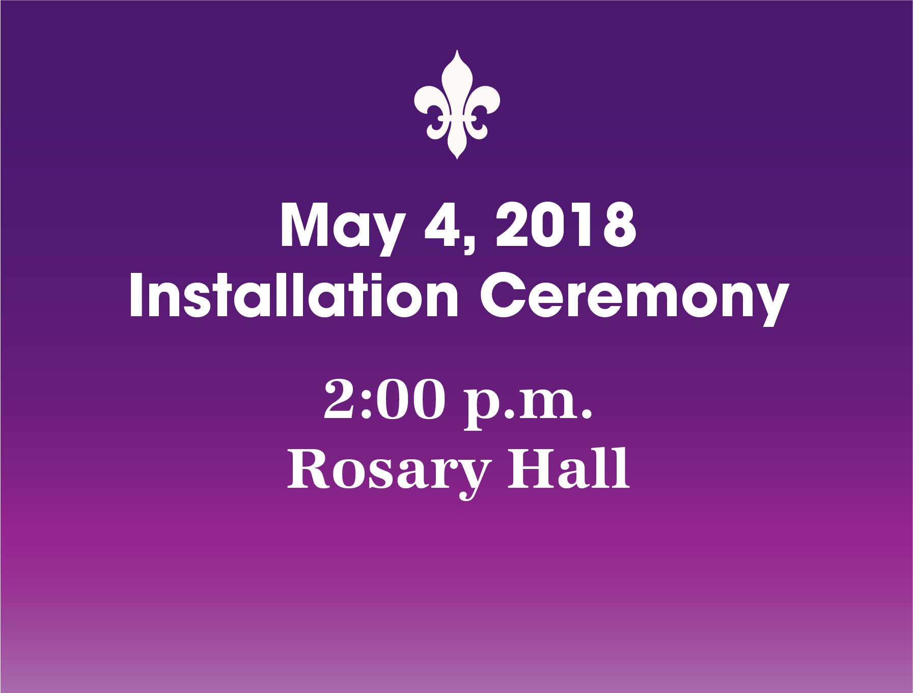 Installation Ceremony