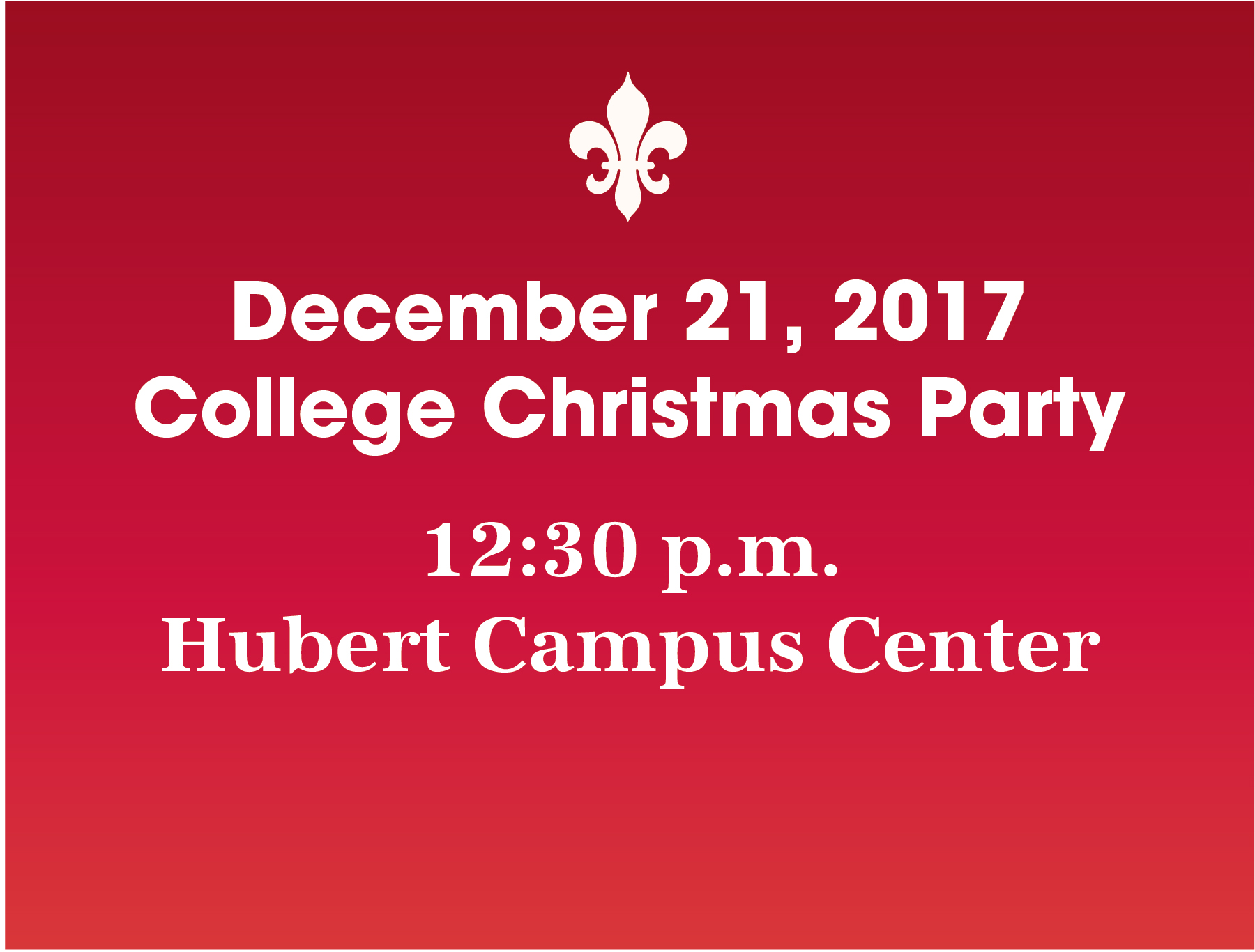 College Christmas Party