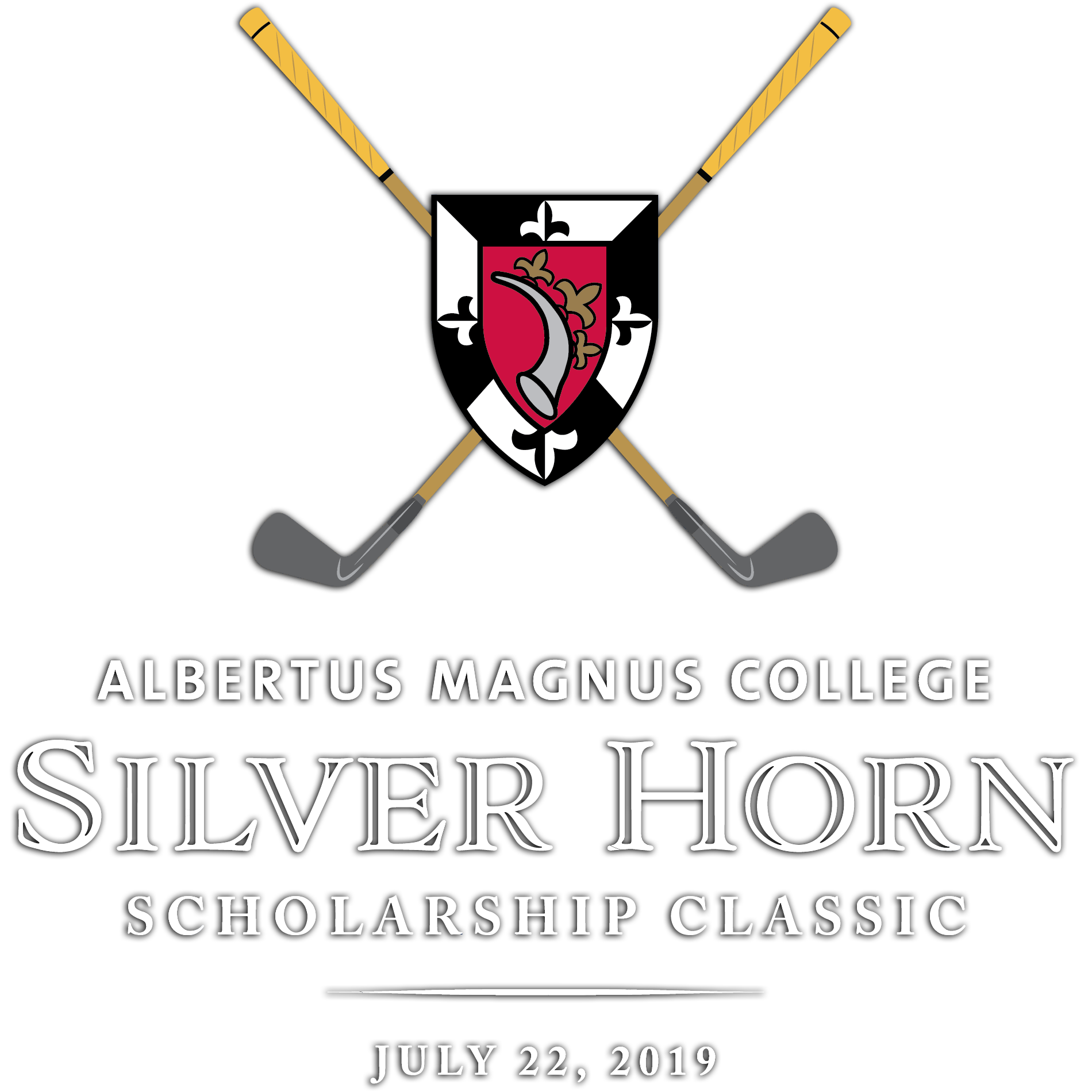 Silver Horn Classic Golf Tournament Logo with Albertus Magnus College