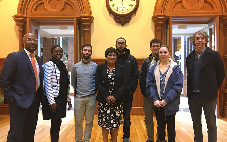 Albertus Magnus Urban Studies Students at City Hall